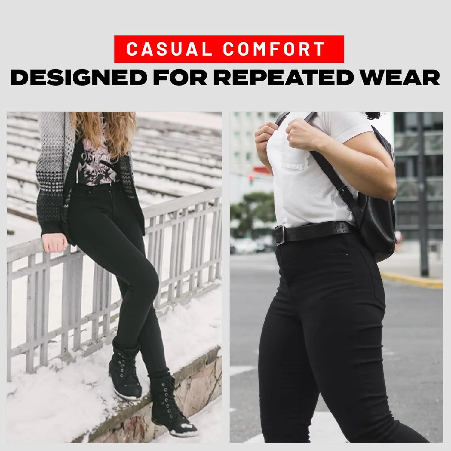 Access Junior Uniform Pants, 5-Pocket Design Skinny Pants for Women, Durable Cotton & Spandex Blend, Ideal for Work & School