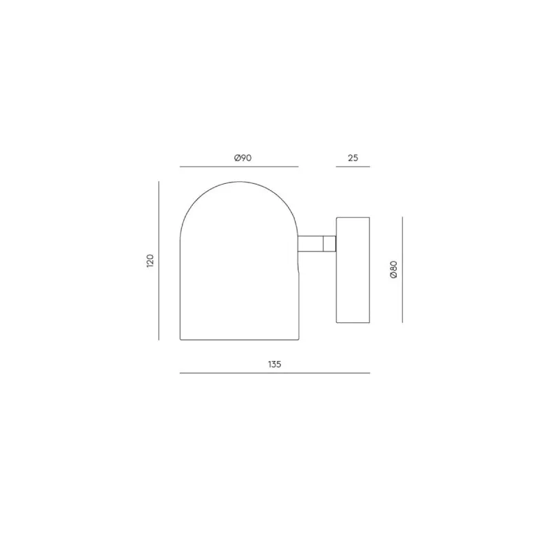 Adjustable Modern Bell Wall Light