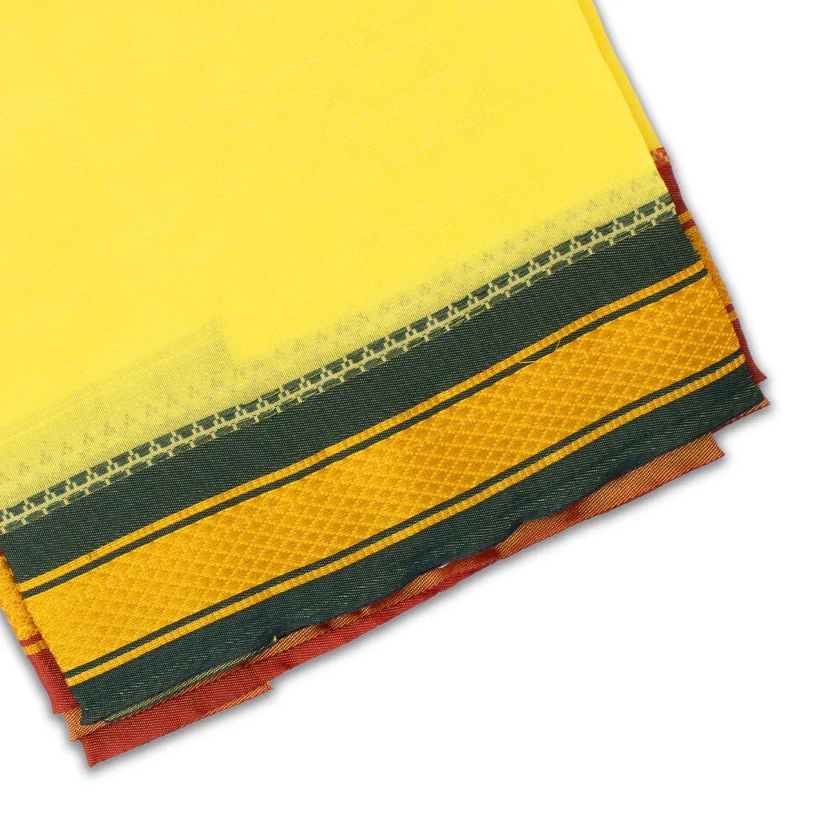 Angavastra - 4 Yards | Asha Pattu Kan Design Towel/ Kasavu Shawl for Men