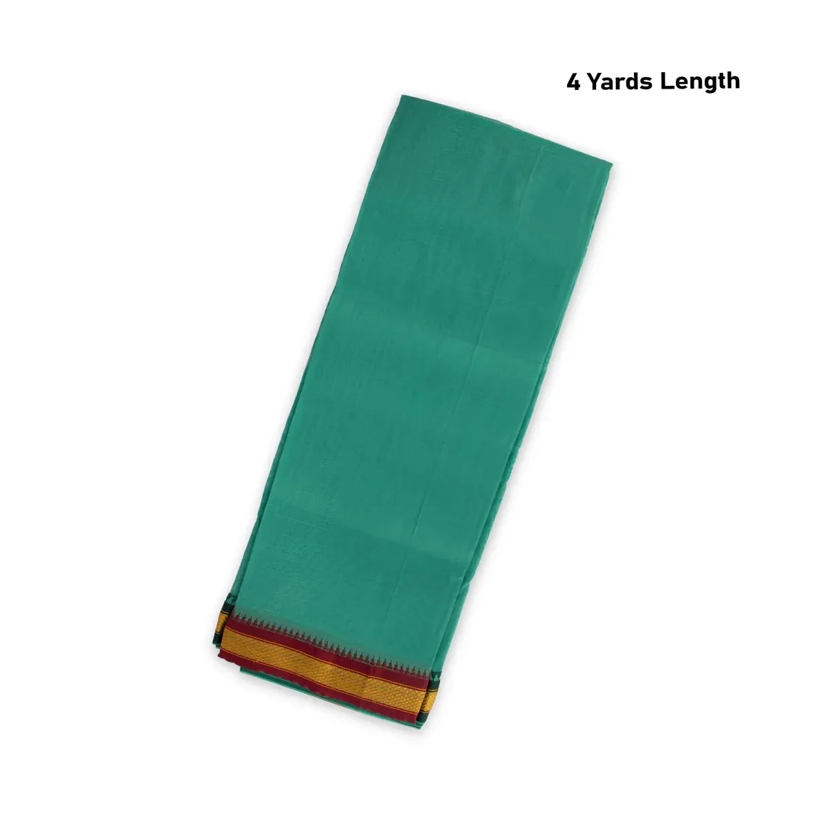 Angavastra - 4 Yards | Asha Pattu Kan Design Towel/ Kasavu Shawl for Men