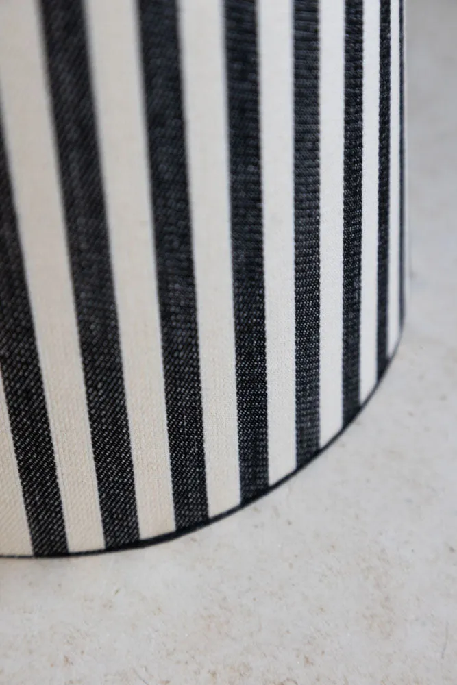 Black & White Stripe Floor Lamp