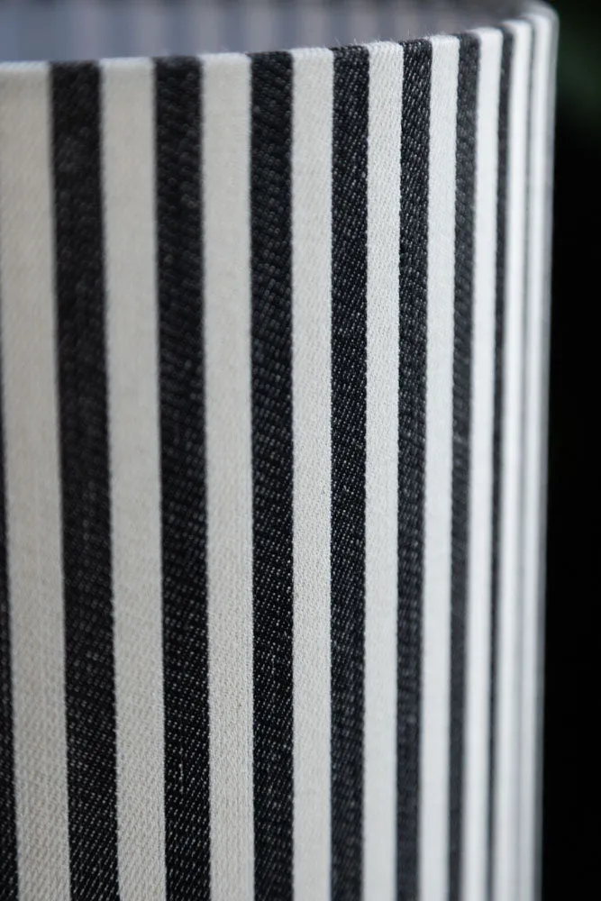 Black & White Stripe Floor Lamp