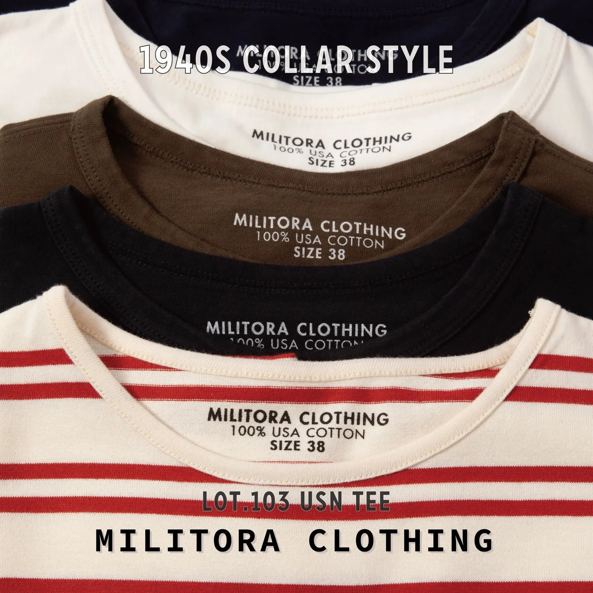 Classic 1940s Stripe T-Shirt
