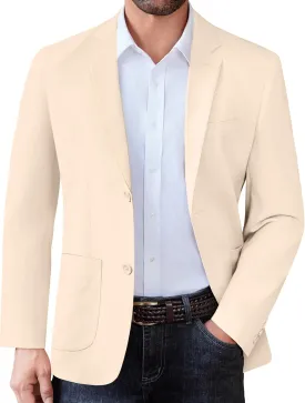 COOFANDY Men's Casual Linen Blazer Jacket Lightweight Sport Coats Two Button Suit Jackets