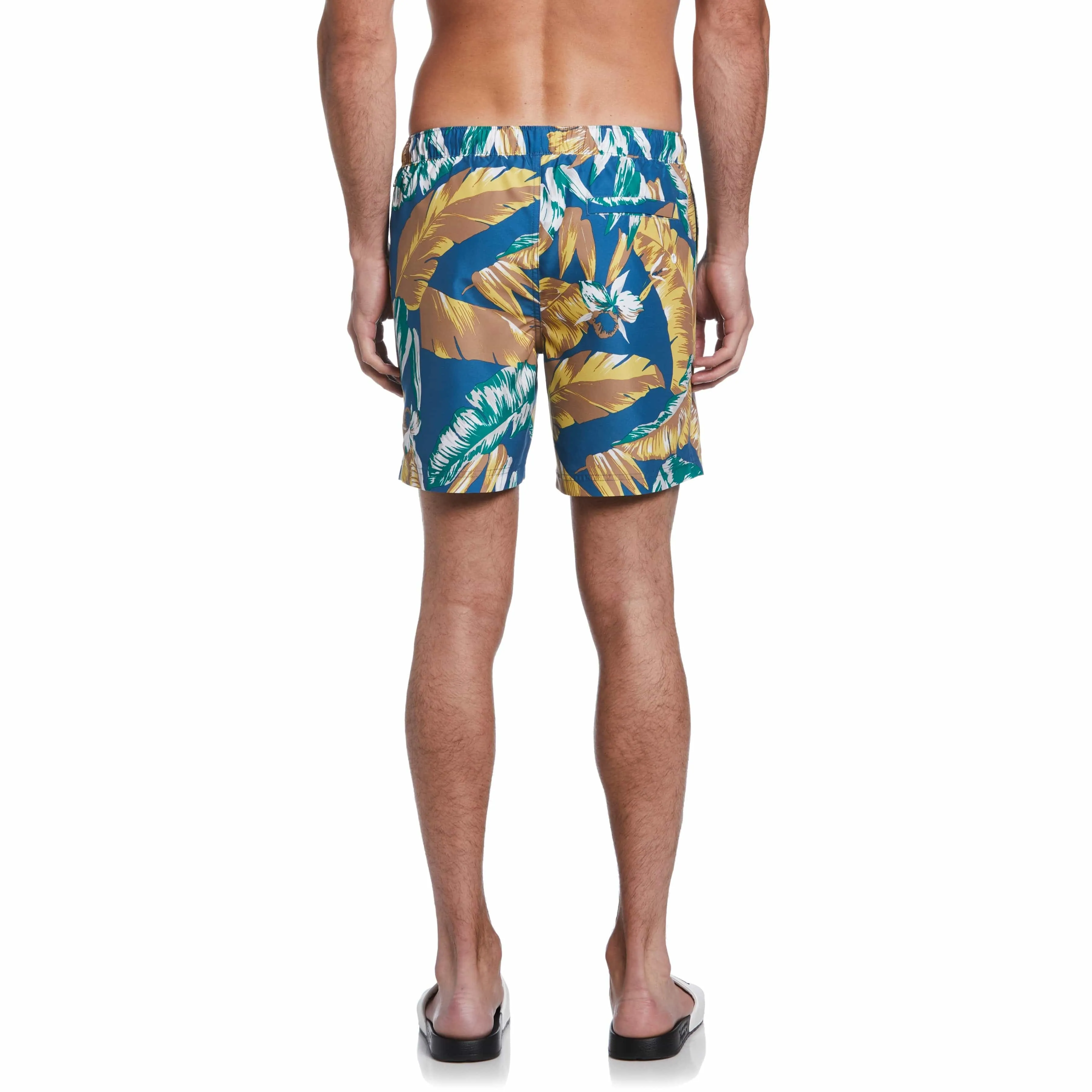 Leaf Print Swim Short