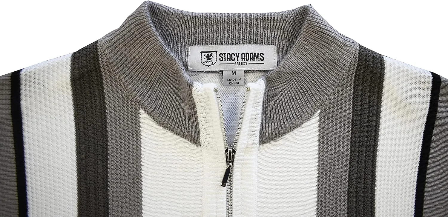 Mens Short Sleeve Knit Sports Shirt - Modern Polo Vintage Classics: Plaid Mix
