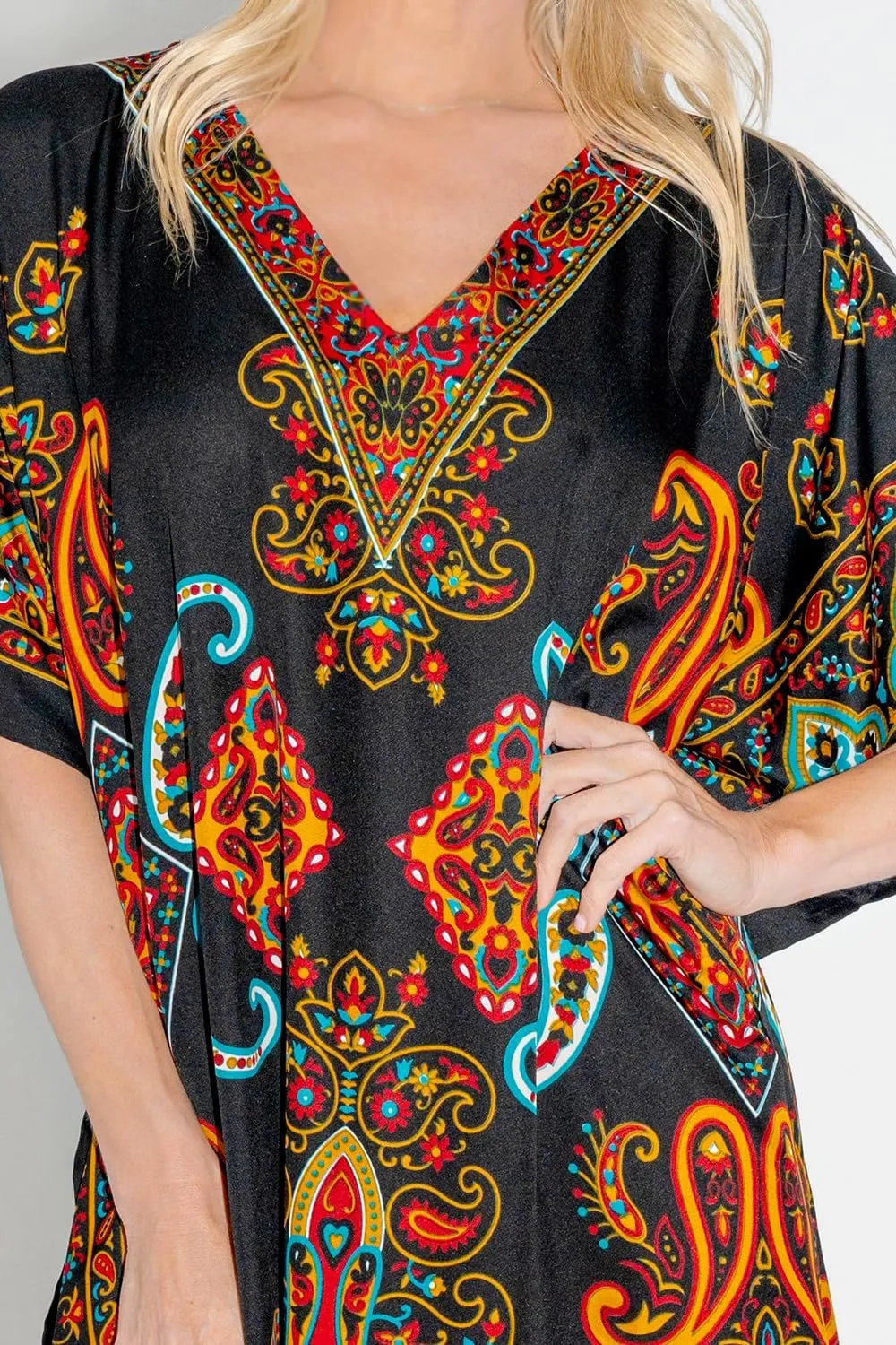 Miss Lavish London Kaftan Dresses for Women Beach Coverups Plus Size African & Dubai Kaftans Ideal for Loungewear & Swimwear