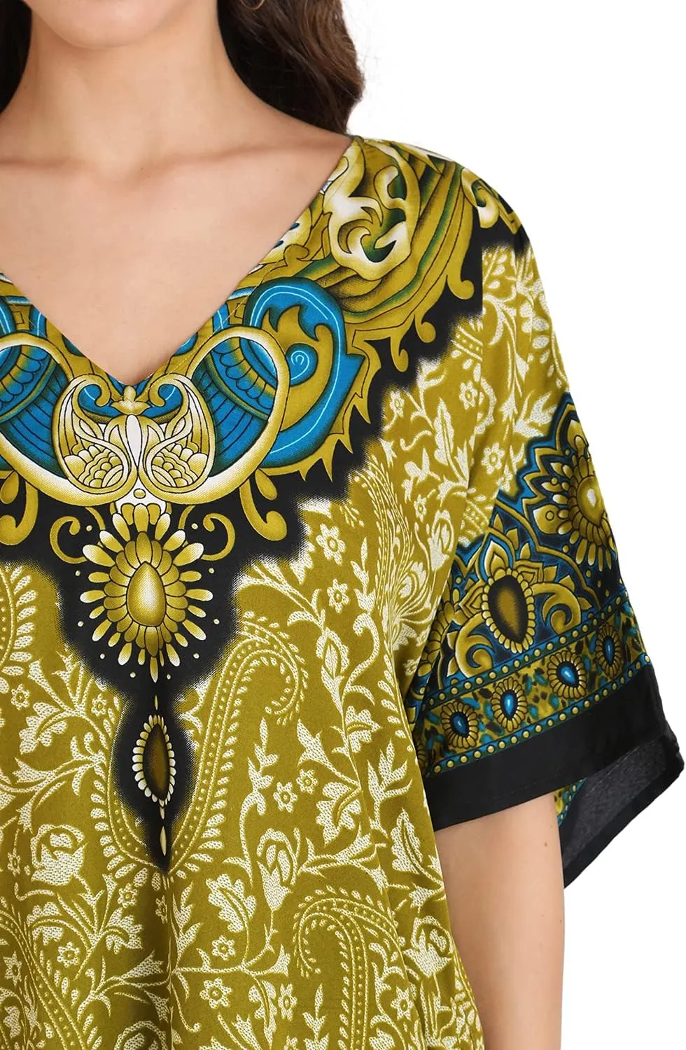 Miss Lavish London Kaftan Dresses for Women Beach Coverups Plus Size African & Dubai Kaftans Ideal for Loungewear & Swimwear