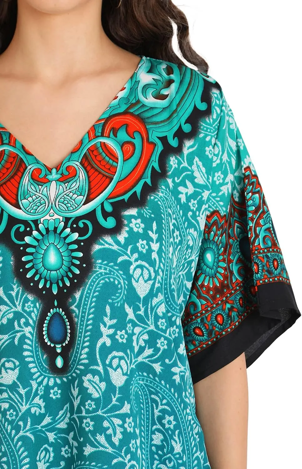 Miss Lavish London Kaftan Dresses for Women Beach Coverups Plus Size African & Dubai Kaftans Ideal for Loungewear & Swimwear