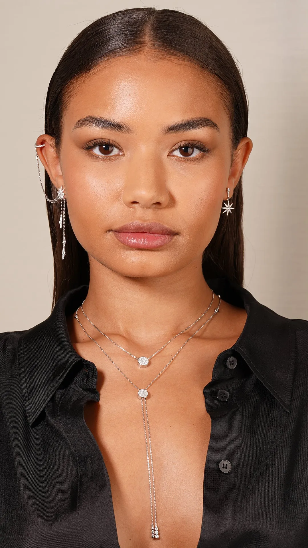 Nysa Drops White Gold Plated