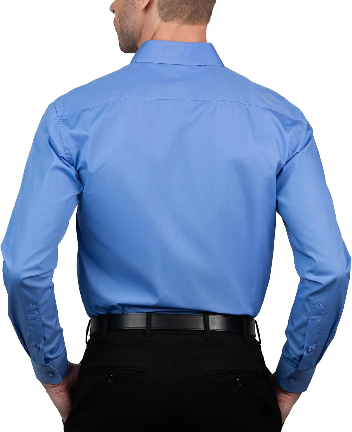 U.S. Polo Assn. Regular Fit Long Sleeve Button Down Dress Shirts for Men Wrinkle Free Long Sleeve Shirt Mens Formal Stretch